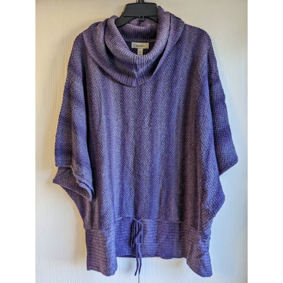 Dressbarn Women's Long Sleeve Purple Cowl Neck Blended Fiber Sweater Size 22/24 - Picture 1 of 5